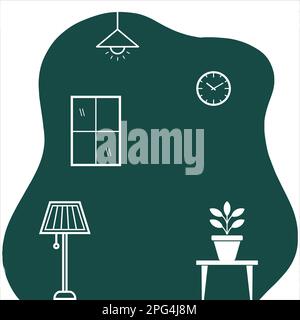 Living Room Stock Vector