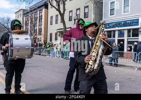 2023 South Boston St. Patrick's Day and Evacuation Day Parade Stock Photo