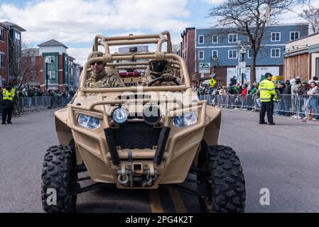 2023 South Boston St. Patrick's Day and Evacuation Day Parade Stock Photo