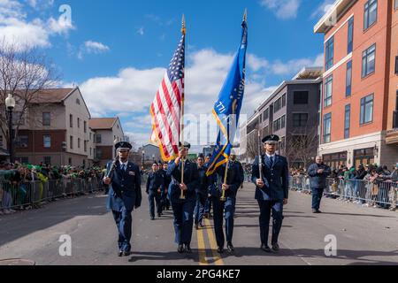 2023 South Boston St. Patrick's Day and Evacuation Day Parade Stock Photo