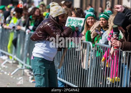 2023 South Boston St. Patrick's Day and Evacuation Day Parade Stock Photo