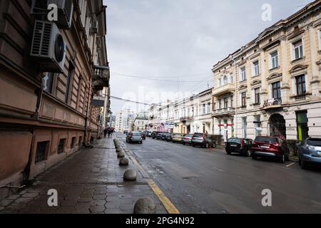 Ivano-Frankivsk, Ukraine - March, 2023: One of street Ivano Frankivsk. Stock Photo