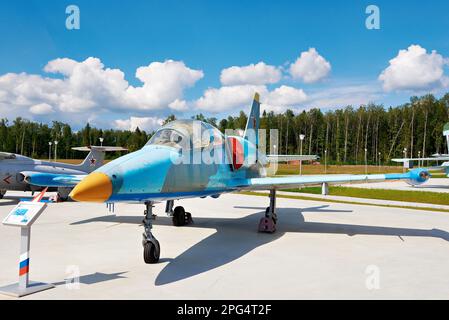 PARK PATRIOT, KUBINKA, MOSCOW REGION, RUSSIA - July 11, 2017: Aero L-39 Albatros high-performance jet trainer aircraft Stock Photo