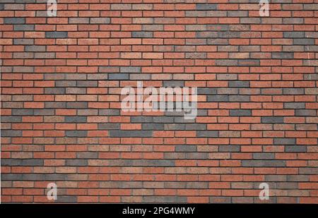 Brown Brick Wall Two Tone Stock Photo