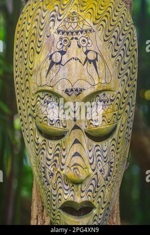 closeup of an african voodoo mask Stock Photo