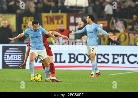 Stadio Olimpico, Rome, Italy. 19th Mar, 2023. Serie A Football ; Lazio versus Roma; Pedro of SS Lazio Credit: Action Plus Sports/Alamy Live News Stock Photo