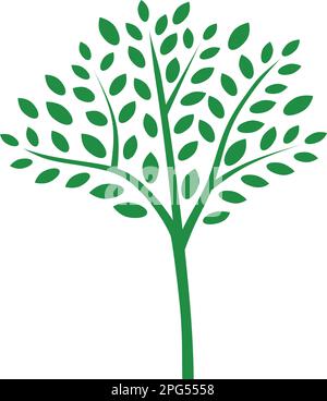 Stylized vector tree. Decorative simple tree Stock Vector