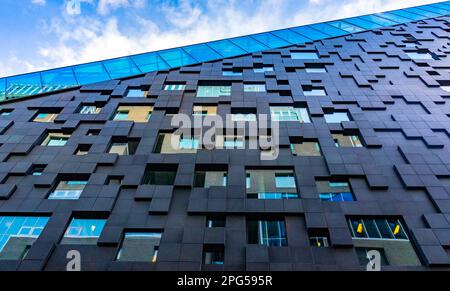 Modern archetecture of barcode, Oslo Norway Stock Photo