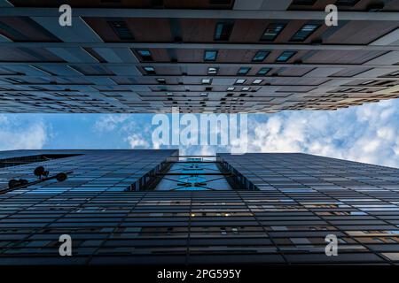 Modern archetecture of barcode, Oslo Norway Stock Photo