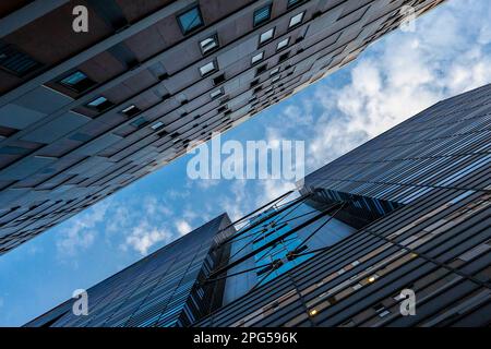 Modern archetecture of barcode, Oslo Norway Stock Photo