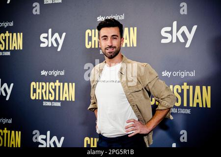 Rome, Italy, 20th March 2023,  attends the premiere of 'Christian - seconda stagione' at Cinema Barberini (Photo credits: Giovanna Onofri) Stock Photo