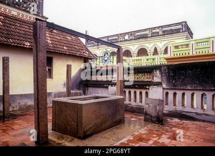 The Well a Nattukottai Chettiar house in Chettinad, Tamil Nadu, South India, India, Asia Stock Photo