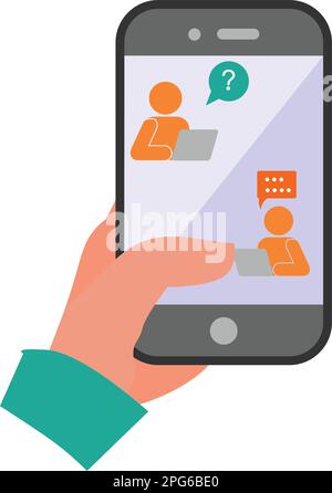 smartphone handphone phone vector image illustrations Stock Vector