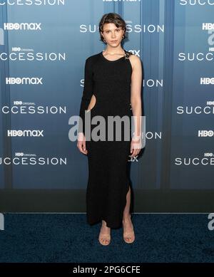 New York, USA. 20th Mar, 2023. Eili Harboe attends HBO's 'Succession' Season 4 Premiere at Jazz at Lincoln Center in New York on March 20, 2023. This is the final season of the highly successful series. (Photo by Lev Radin/Sipa USA) Credit: Sipa USA/Alamy Live News Stock Photo