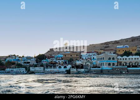 Nubian Village near Aswan, Egypt Stock Photo