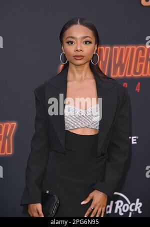 Los Angeles, USA. 20th Mar, 2023. Skai Jackson at the premiere for 'John Wick: Chapter 4' at the TCL Chinese Theatre, Hollywood. Picture Credit: Paul Smith/Alamy Live News Stock Photo