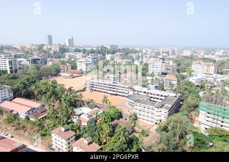 Green and clean Mangalore city located on the west coast of India Stock Photo