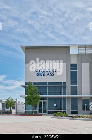 Houston, Texas USA 03-19-2023: MyGrant Glass office building exterior in Houston, TX. Wholesale distributor of automotive glass, USA company est. 1926 Stock Photo