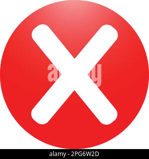 wrong icon vector and illustration for free download in illustrator Stock Vector