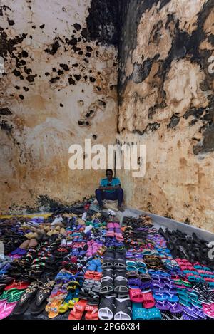 The Saturday market on Lamu. Stock Photo