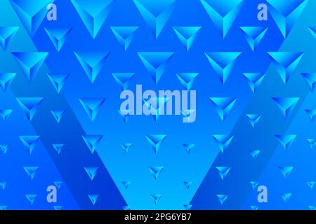 Abstract blue background with triangles. Can be used for websites, brochures, posters, flyers. Stock Photo