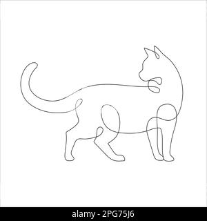 Cat Icon icon minimal isolated white minimalistic kitty Stock Vector by  ©moleks 111406994