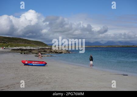 Bunowen Bay in Aillebrack, county Galway Ireland Stock Photo
