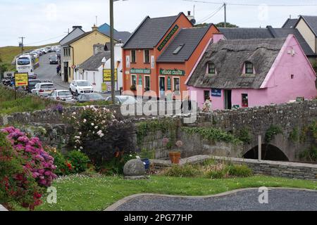 charming cottages in picturesque Doolin, County Clare Ireland Stock Photo