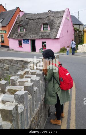 charming cottages in picturesque Doolin, County Clare Ireland Stock Photo