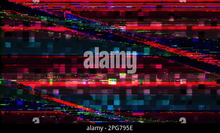 Color noise 8-bit glitch analog pixel artifacts Stock Photo - Alamy