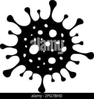 A virus icon as a concept of a pandemic or epidemic disease Stock Vector