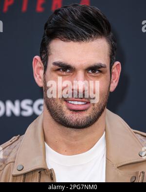 Hollywood, United States. 20th Mar, 2023. HOLLYWOOD, LOS ANGELES, CALIFORNIA, USA - MARCH 20: Romain Bonnet arrives at the Los Angeles Premiere Of Lionsgate's 'John Wick: Chapter 4' held at the TCL Chinese Theatre IMAX on March 20, 2023 in Hollywood, Los Angeles, California, United States. (Photo by Xavier Collin/Image Press Agency) Credit: Image Press Agency/Alamy Live News Stock Photo