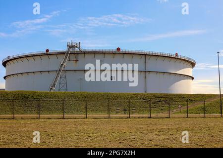 BP refinery in Europoort as part of the port of Rotterdam in the Netherlands Stock Photo