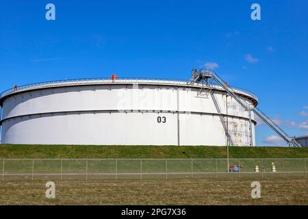BP refinery in Europoort as part of the port of Rotterdam in the Netherlands Stock Photo