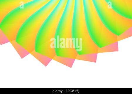 abstract background with rainbow colors. blue light orange yellow pink abstract jagged pattern Stock Photo