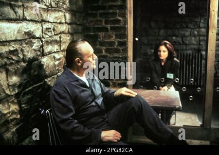 The Silence Of The Lambs  Anthony Hopkins & Jodie Foster Stock Photo