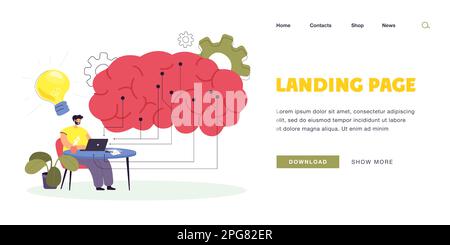 IT engineer working with computer using digital data Stock Vector