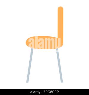 Chair flat icon. Armchair furniture. Vector illustration isolated on white. Stock Vector