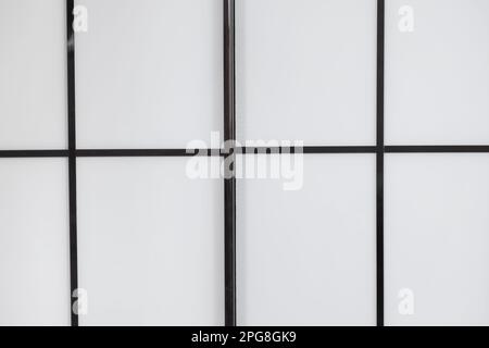 Black and white or black-gray background with squares and rectangles. Stock Photo