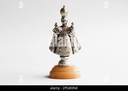 In this Illustration. Statuette symbolizing the infant Jesus of Prague. Stock Photo