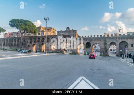 Rome, Italy - December 7, 2022: The Porta San Giovanni. Stock Photo