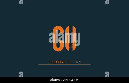 Alphabet letters Initials Monogram logo FH , HF Stock Vector