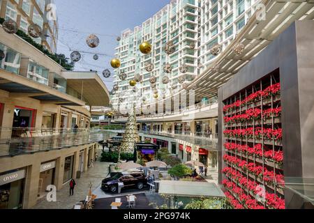 Mexico City,multi-level,Polanco Antara,upscale open-air shopping center mall,high rise rises skyscraper skyscrapers tall building buildings,city urban Stock Photo