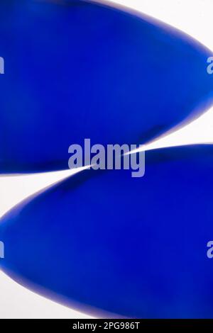 Abstract blue glass shapes Stock Photo