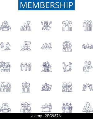 Ratification line icons collection. Approval, Veto, Confirmation ...