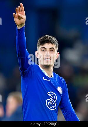 Kai Havertz of Chelsea - Chelsea v Borussia Dortmund, UEFA Champions League, Stamford Bridge, London, UK - 7th March 2023 Stock Photo