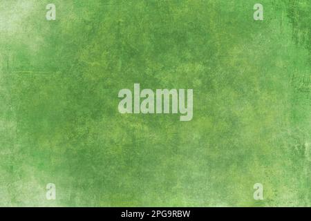 Spring green painted grunge background Stock Photo