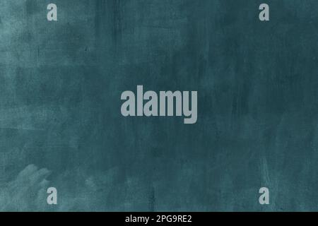 Cerulean blue painted wall grunge background Stock Photo
