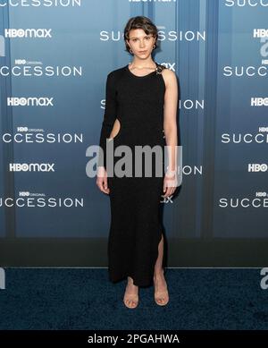 New York, United States. 20th Mar, 2023. Eili Harboe attends HBO's 'Succession' Season 4 Premiere at Jazz at Lincoln Center. This is the final season of the highly successful series. (Photo by Lev Radin/Pacific Press) Credit: Pacific Press Media Production Corp./Alamy Live News Stock Photo