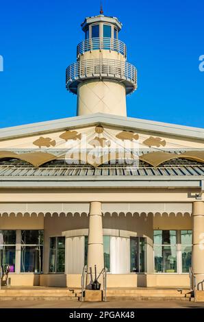 The Alabama Welcome Center is pictured, March 20, 2023, in Grand Bay, Alabama. The welcome center, one of eight in the state, is located on I-10. Stock Photo